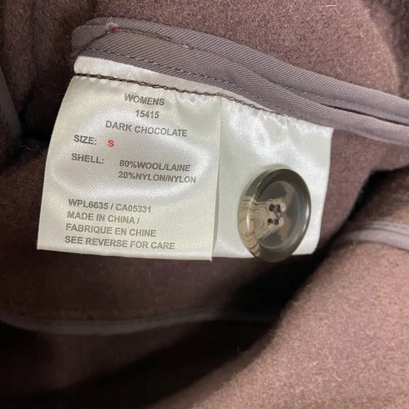 Woolrich Womens Double Breasted Wool Jacket Sz S